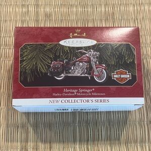 Hallmark Harley Davidson Heritage Springer Ornament, #1 in series, box UNOPENED